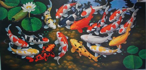 Lukisan Ikan Koi Di Semarang
